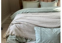Постельное белье Washed Cotton Saheser - Jasmin Yesil (Турция), евро